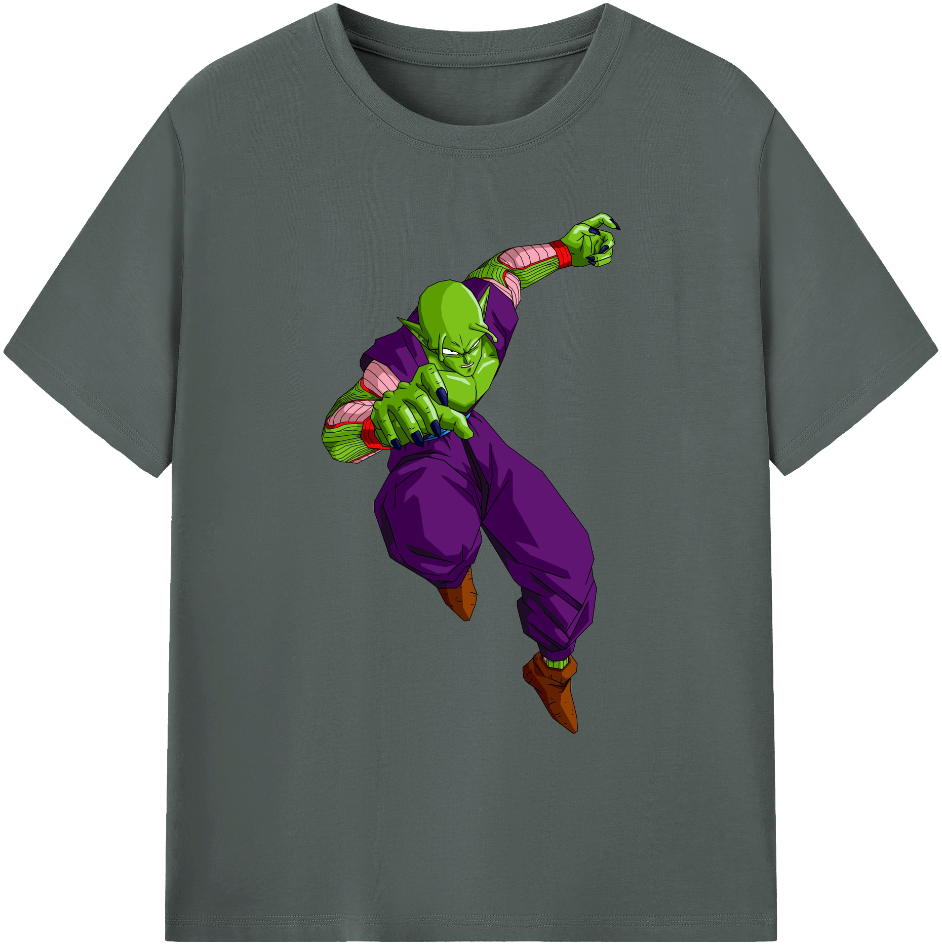 （画像用） ドラゴンボール ピッコロ DRAGON BALL Piccolo 綿100％ メンズ半袖Tシャツ｜肌触りやわらか＆通気性